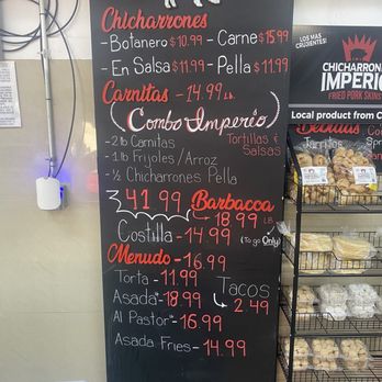 Chicharrones Imperio - Current menu - Mexican Near Me - Commerce City, Colorado Chicharrones Imperio - Current menu - Mexican Near Me - Commerce City, Colorado