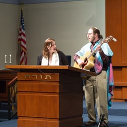 Temple Sinai - Rabbi Annie Belford with her husband, Rabbi Ari Vernon.