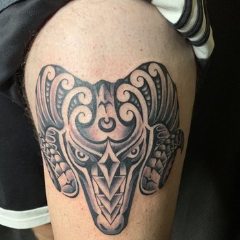 Monarch Tattoo Studio - Polynesian Ram's Head. - Tattoo Near Me - Hauula, Hawaii Monarch Tattoo Studio - Polynesian Ram's Head. - Tattoo Near Me - Hauula, Hawaii