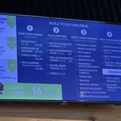 Kefi Fast Fresh Mediterranean - Menu