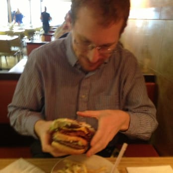 Red Fox Grill - Giant hamburger! - American Near Me - Cincinnati, Ohio