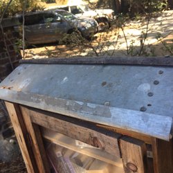 Little Free Library - Cool metal roof.