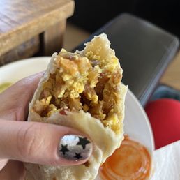 Bacon, Egg, Cheese & Potatoe Breakfast Burrito Bacon, Egg, Cheese & Potatoe Breakfast Burrito