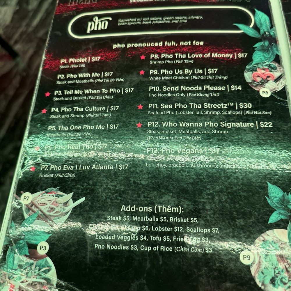 Who Wanna Pho - Menu - Vietnamese Near Me - Atlanta, Georgia Who Wanna Pho - Menu - Vietnamese Near Me - Atlanta, Georgia