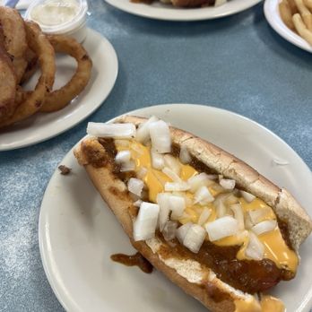 Gus's Coney Island - Coney, no mustard with cheese... YUM! - American Near Me - Chesterfield, Michigan Gus's Coney Island - Coney, no mustard with cheese... YUM! - American Near Me - Chesterfield, Michigan
