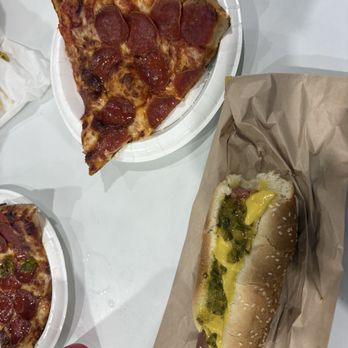 Costco Warehouse - Pepperoni pizza and hot dog - Tires Near Me - Fort Worth, Texas