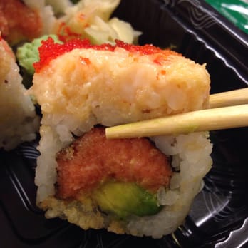 Wild Rice - Godlizza roll is full of mashed shrimp inside and outside the roll(lay on top)! Yummy! - Asian Fusion Near Me - Norwalk, Connecticut