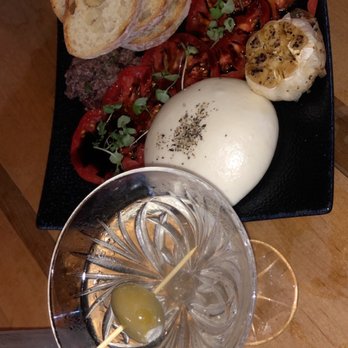 Sweetwater - Mozzarella plate and a dirty martini - Gastropubs Near Me - Boynton Beach, Florida