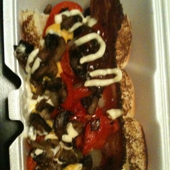 Dog Haus - Pasadena - Downtown dog, sub bratwurst , add mushromms ( my usual, amazinggg)! - New American Near Me - Pasadena, California