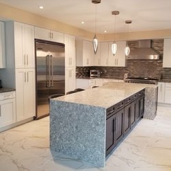 RID Stone - Granite & Marble - Cambria Kitchen Featuring Waterfall