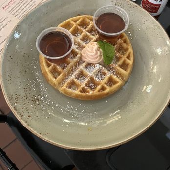 Melba's Restaurant - Eggnog Waffle (NOBUTTER) - Southern Near Me - New York, New York Melba's Restaurant - Eggnog Waffle (NOBUTTER) - Southern Near Me - New York, New York