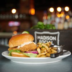 Madison Social - The Reel Deal mahi sandwhich is the real deal