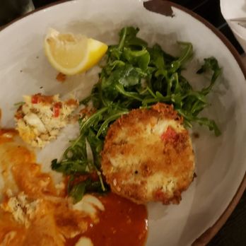 Biergarden Encinitas - Delightful Crab Cakes! Made with Real Crabs plucked from the midst of their brothers teaming along the sea floor! - New American Near Me - Encinitas, California Biergarden Encinitas - Delightful Crab Cakes! Made with Real Crabs plucked from the midst of their brothers teaming along the sea floor! - New American Near Me - Encinitas, California