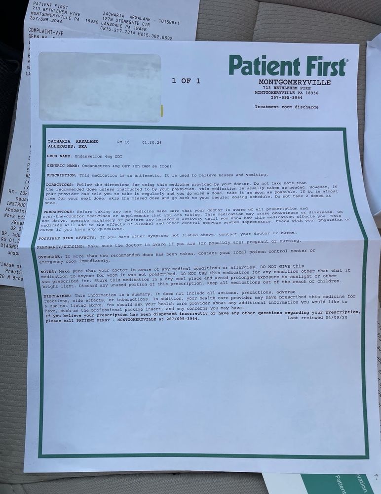 Patient First Primary & Urgent Care - Montgomeryville - patient advocate in Montgomeryville, PA