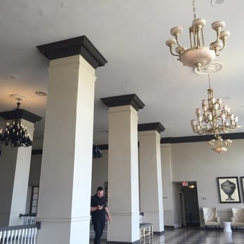 Berkeley Oceanfront Hotel - Looks like they bought their chandeliers from a sale. 3 different styles on the mezzanine! - Hotels Near Me - Asbury Park, New Jersey Berkeley Oceanfront Hotel - Looks like they bought their chandeliers from a sale. 3 different styles on the mezzanine! - Hotels Near Me - Asbury Park, New Jersey