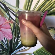 Photo of The Grounds Bean Bar - San Diego, CA, United States. Royal tea (hibiscus, coconut milk, matcha)