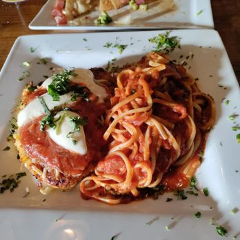 The Abbey - This was the last chicken parmesan special they had last Saturday. It was nice and spicy! - Gastropubs Near Me - Seal Beach, California