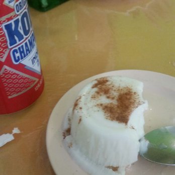 Isla Del Coqui Restaurant - Tambleque, Kola Champagne and Chees Flan :) - Latin American Near Me - Greenacres, Florida