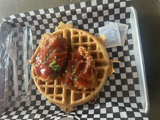 The Dirty Bird Chicken + Waffles by null