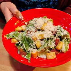 East Side Mario's - Caesar salad (with added grated cheese)