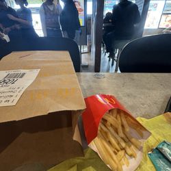 Food and busy lobby
