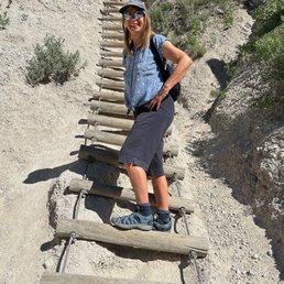 The "Ladder" near the start of the trail The "Ladder" near the start of the trail