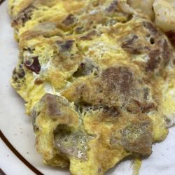 Bob's Restaurant - Farmer's Omelet $11.49 Sausage, bacon & American Cheese