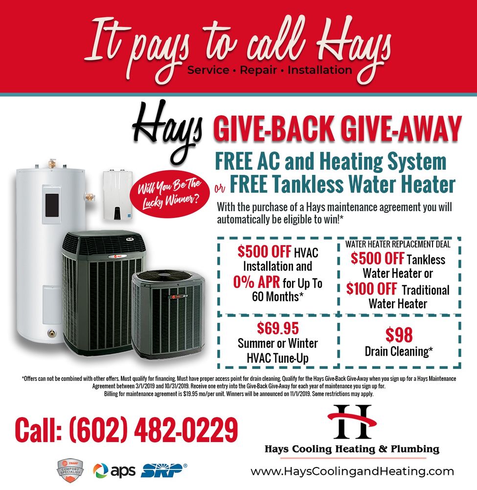 Slide of Hays Cooling, Heating & Plumbing