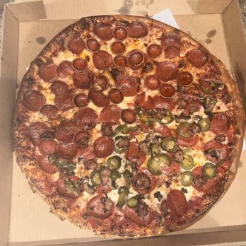 Charlie D's - Half & half specialty   Amora pepperoni and Brooklyn bomber - Pizza Near Me - Houston, Texas