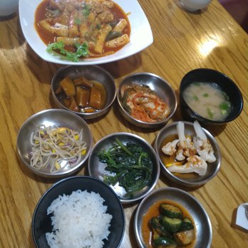 Malado Sushi - Banchan + dukbokki + rice - Japanese Near Me - Toronto, Ontario