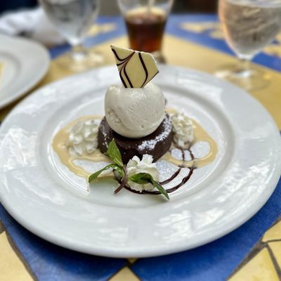 Photo of Il Terrazzo Ristorante - Victoria, BC, CA. Chocolate cake and gelato