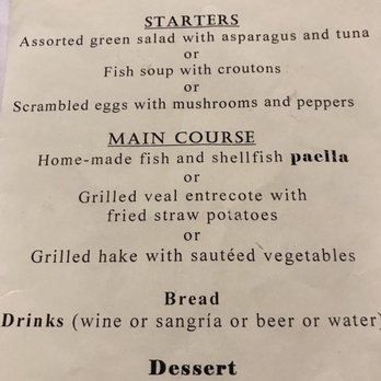 La Rioja Restaurante - Paella Menu (as of 4/21/18). - Restaurants Near Me - Barcelona, B La Rioja Restaurante - Paella Menu (as of 4/21/18). - Restaurants Near Me - Barcelona, B