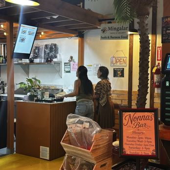 Mingalar Sushi - Front restaurant view. There's also tables infront of it. - Sushi Bars Near Me - Honolulu, Hawaii