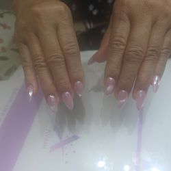 Diamond Spa - Gelx with cat eyes design