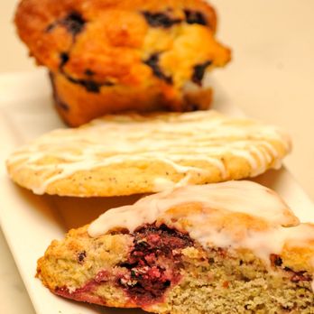 Roots Cafe - a plate of pastries and a muffin - Cafes Near Me - Charlotte, North Carolina