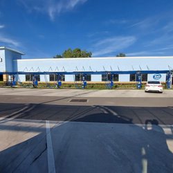 Joe's Carwash - View of the building and some of the vacuums