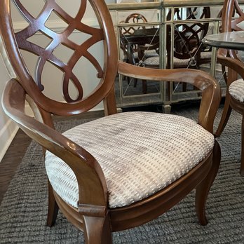 Fast & Great Upholstery - 4 Bernhardt dining room chairs - Furniture Reupholstery Near Me - Atlanta, Georgia Fast & Great Upholstery - 4 Bernhardt dining room chairs - Furniture Reupholstery Near Me - Atlanta, Georgia