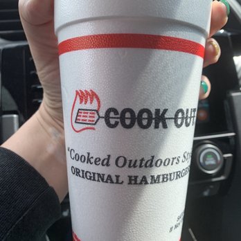 Cook Out - Morrow - a hand holding a cup of coffee - Burgers Near Me - Morrow, Georgia Cook Out - Morrow - a hand holding a cup of coffee - Burgers Near Me - Morrow, Georgia