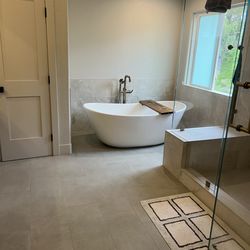 FRG Tile Remodeling Co - Bathroom combo, shower and Jacuzzi