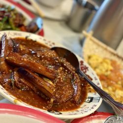 Braised egg plant