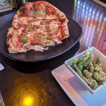 CinKuni - Edamame Salsiccia Piccante Pizza - Italian Near Me - San Diego, California CinKuni - Edamame Salsiccia Piccante Pizza - Italian Near Me - San Diego, California