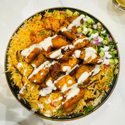 Jhoomar Indian Kitchen & Bar - An aerial view of the high protein periani option.