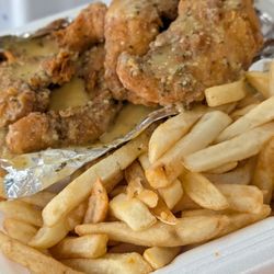 Baba's Famous Steak and Lemonade - 2026 Garlic Parmesan Tenders and fries come with it