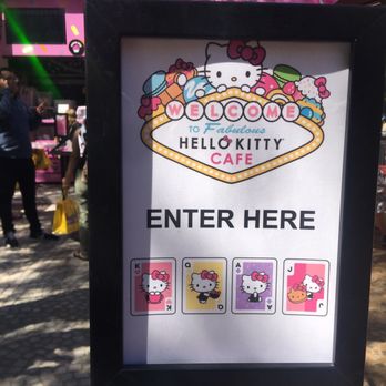 Hello Kitty Cafe - Enter sign - Desserts Near Me - Las Vegas, Nevada Hello Kitty Cafe - Enter sign - Desserts Near Me - Las Vegas, Nevada