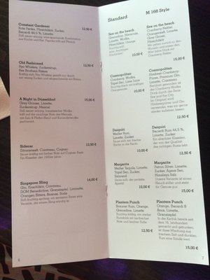 Menu photo 3 Bar & Lounge M 168 Dusseldorf, NW Menu photo 3 Bar & Lounge M 168 Dusseldorf, NW