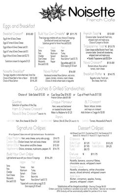 Menu photo 7 Noisette French Cafe Boca Raton, FL Menu photo 7 Noisette French Cafe Boca Raton, FL