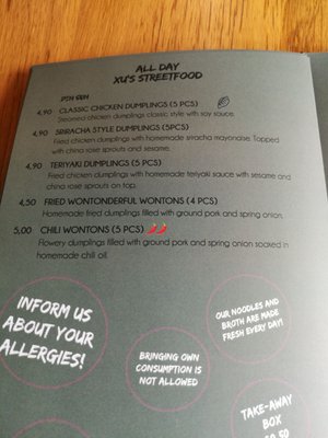 Menu photo 1 Xu Noodle Bar Eindhoven, NB