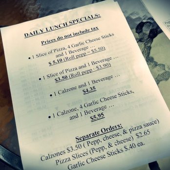 Baffo's Enterprise - a menu on a table - Bakeries Near Me - Riverview, Michigan