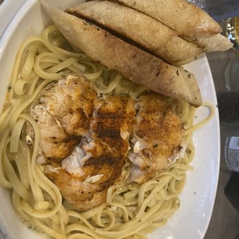 Dockside Waterfront Grill - Linguine with grouper in wine/garlic sauce. - Seafood Near Me - Venice, Florida