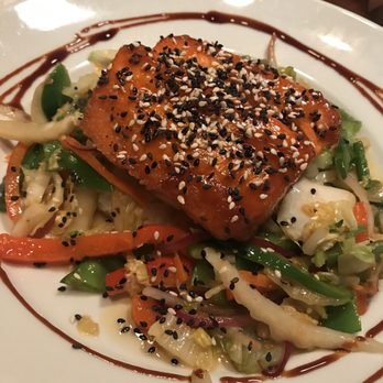 Ditka's Pittsburgh - Orange Glazed Ora King Salmon* - New American Near Me - Pittsburgh, Pennsylvania
